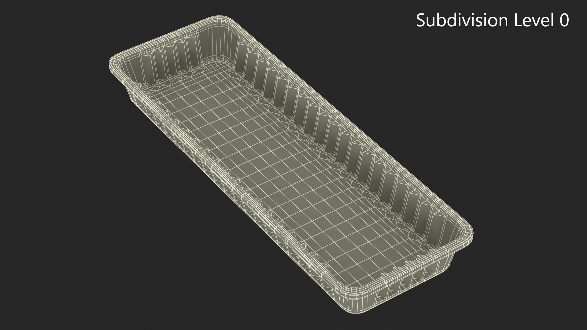 Aluminum Foil Pan 30x10x3cm 3D
