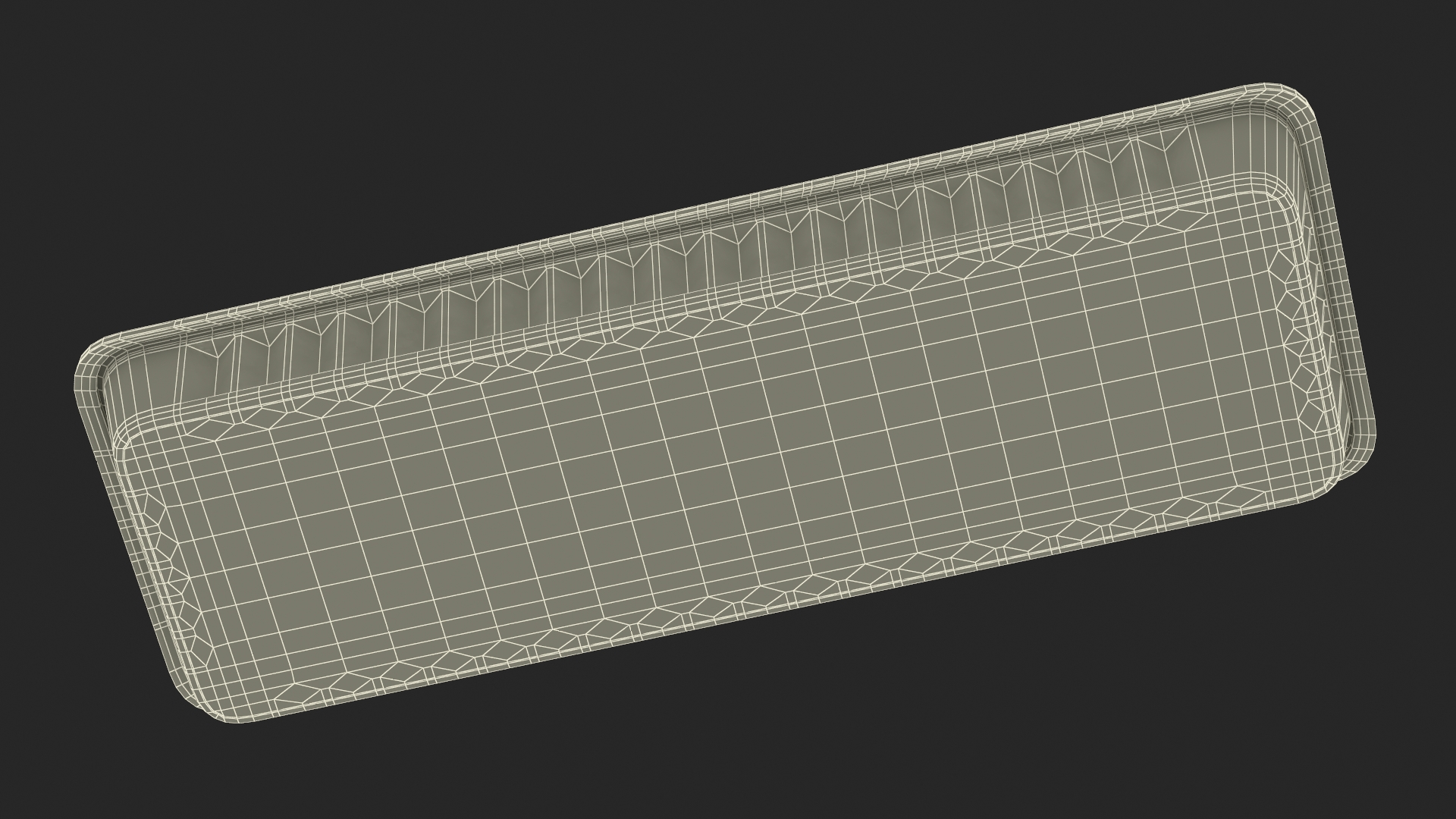 Aluminum Foil Pan 30x10x3cm 3D
