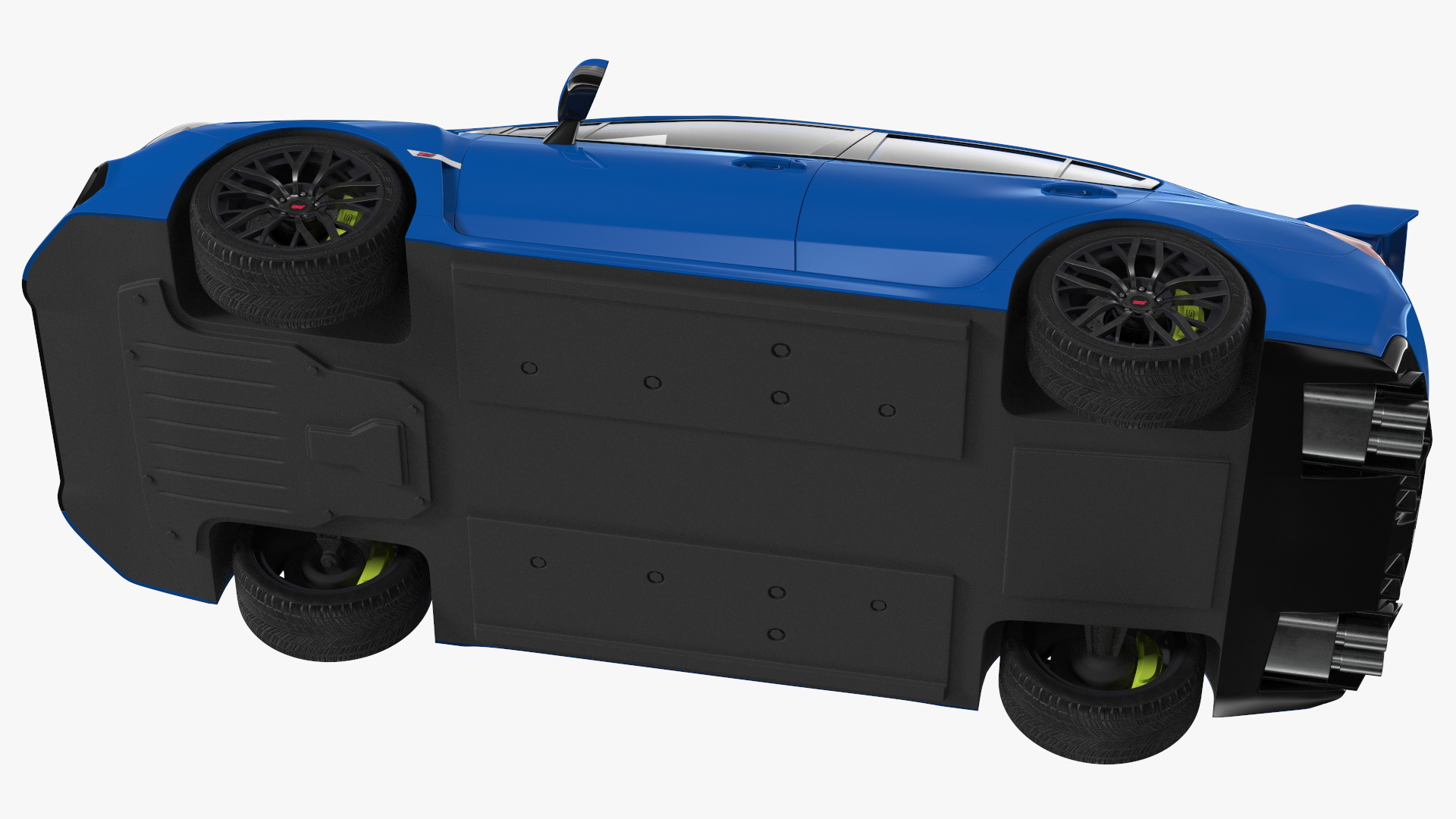 3D model Subaru WRX STI 2021 Sedan Blue