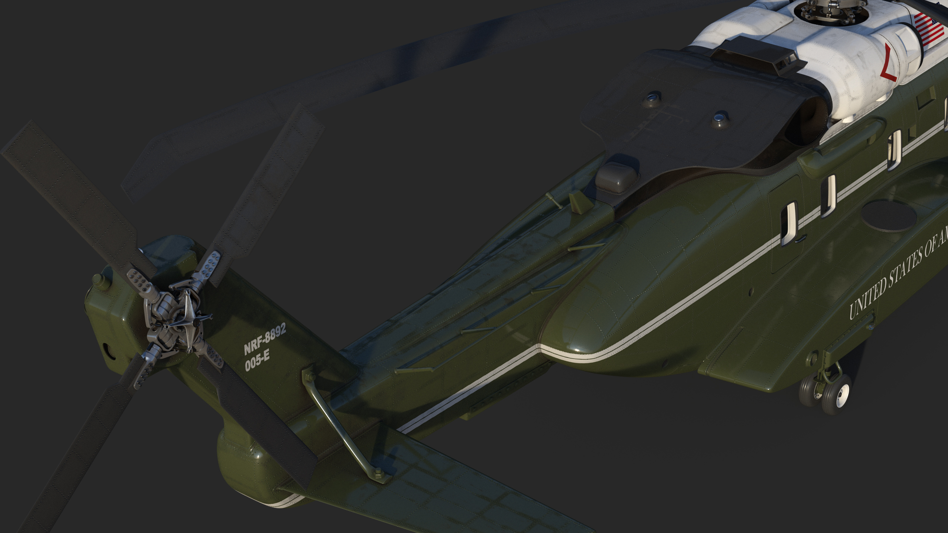 Sikorsky VH-92 Marine One Rigged 3D