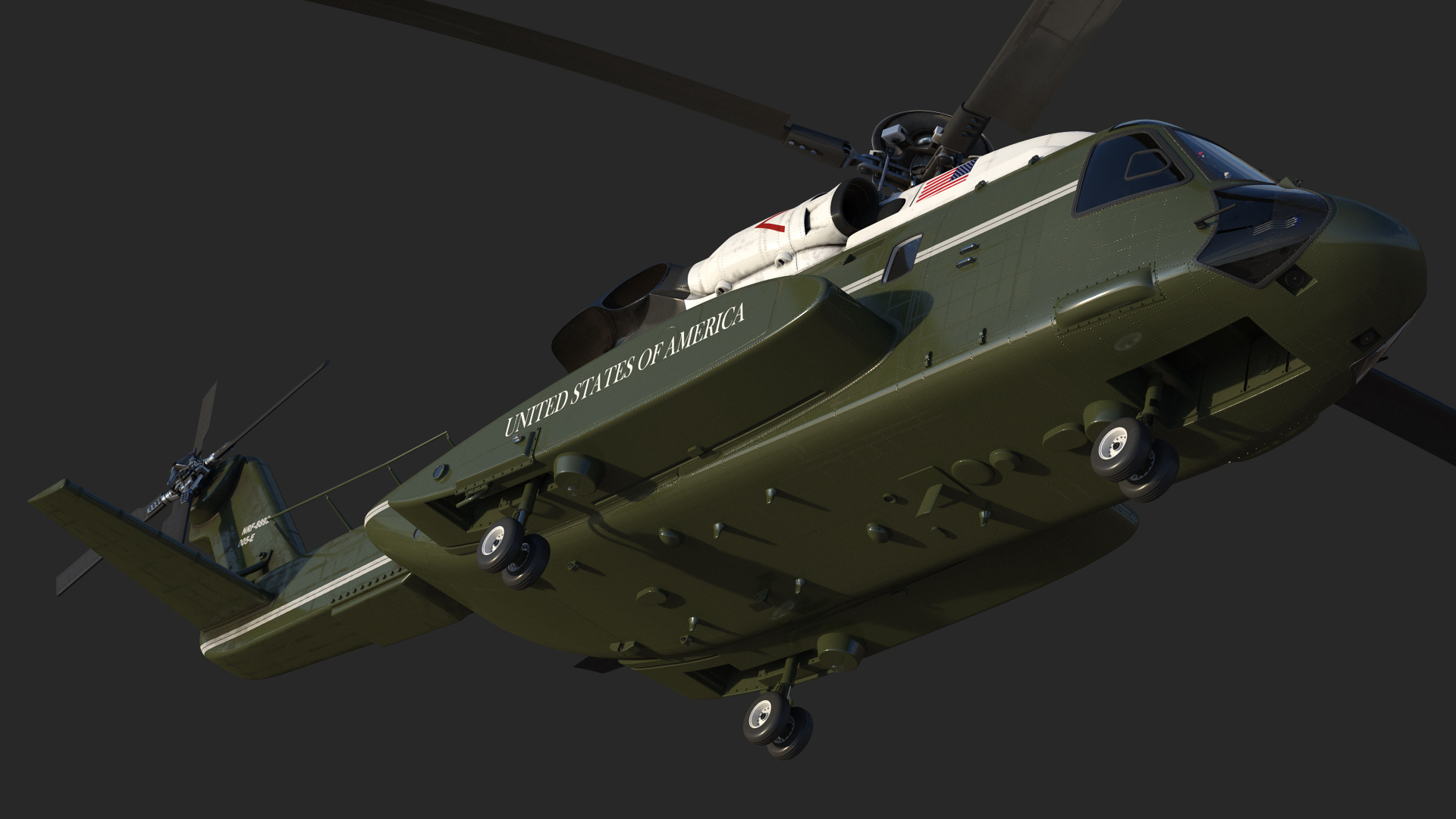 Sikorsky VH-92 Marine One Rigged 3D