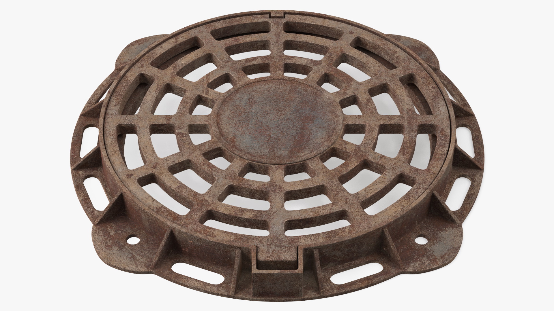 Rusty Stormwater Street Drain 3D model
