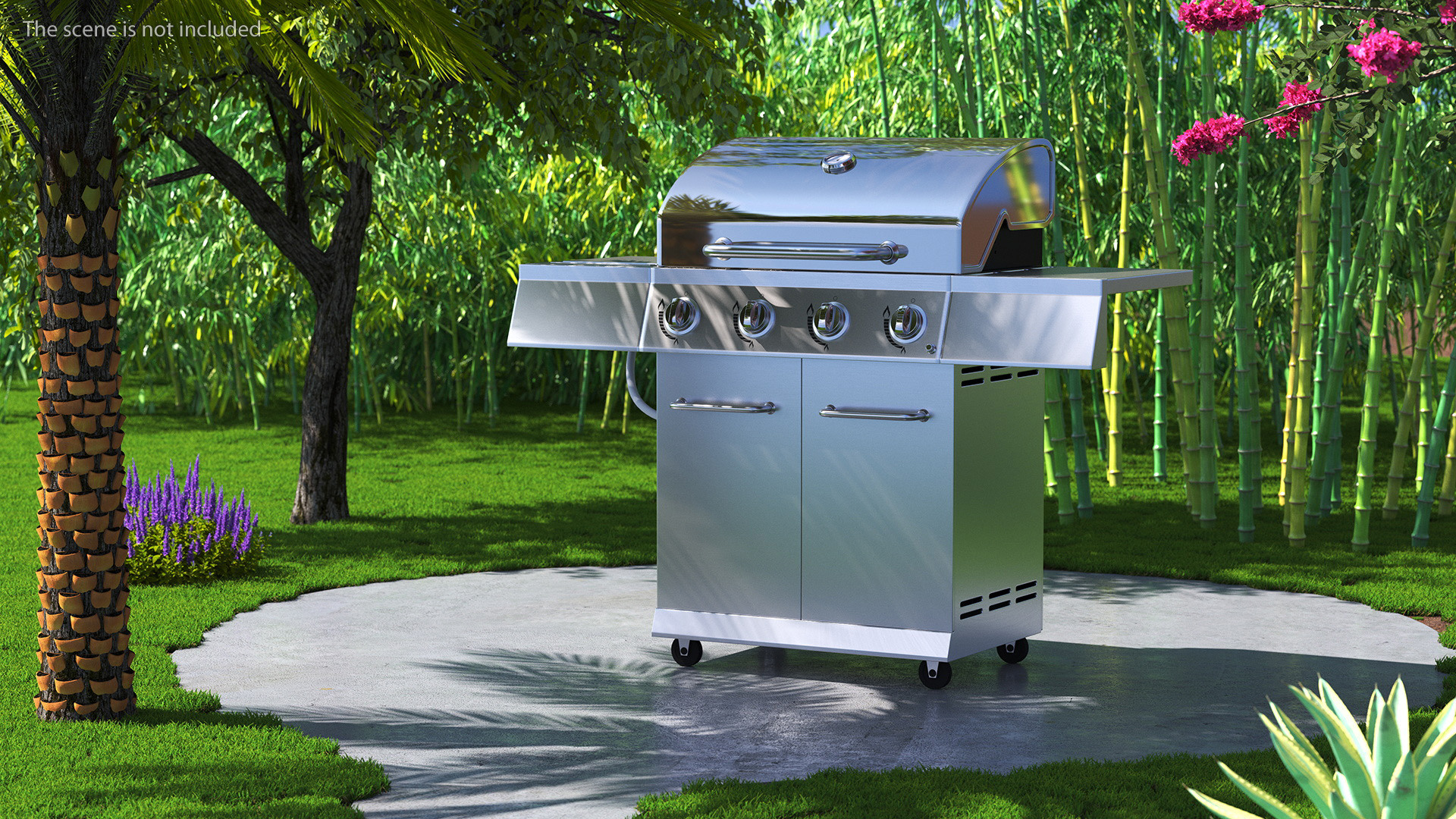 3D Stainless Steel Propane Gas Grill model