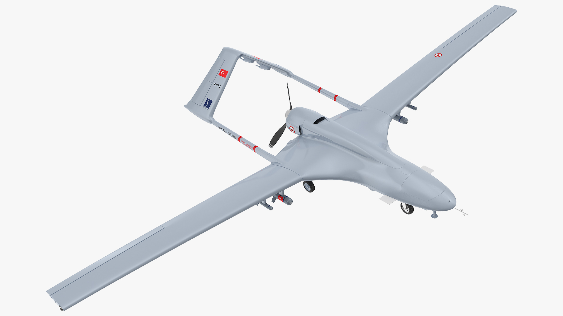 Bayraktar TB2 Turkish Armed Forces 3D model