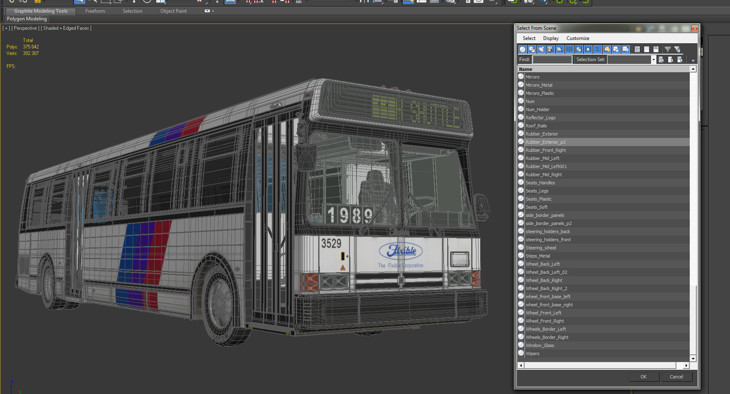 Flxible Metro D Bus 3D model