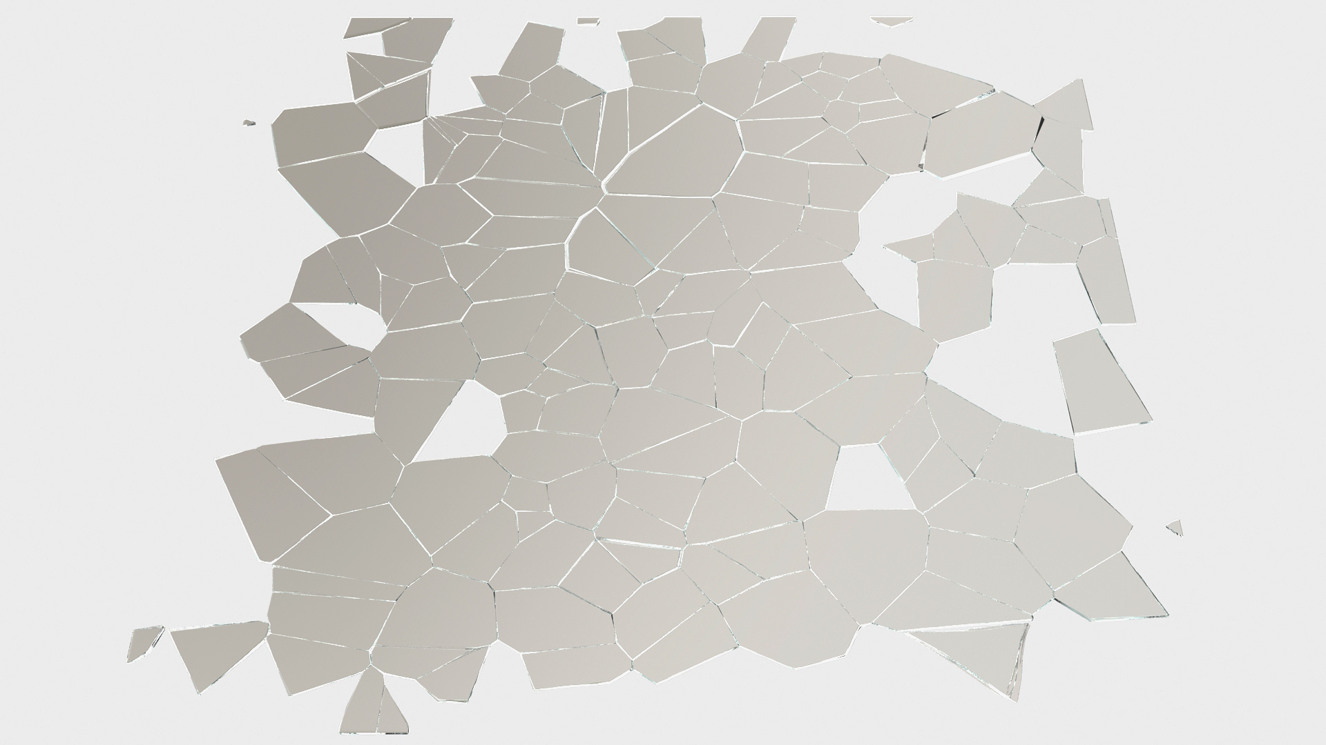 Splitted Shattered Glass 3D model