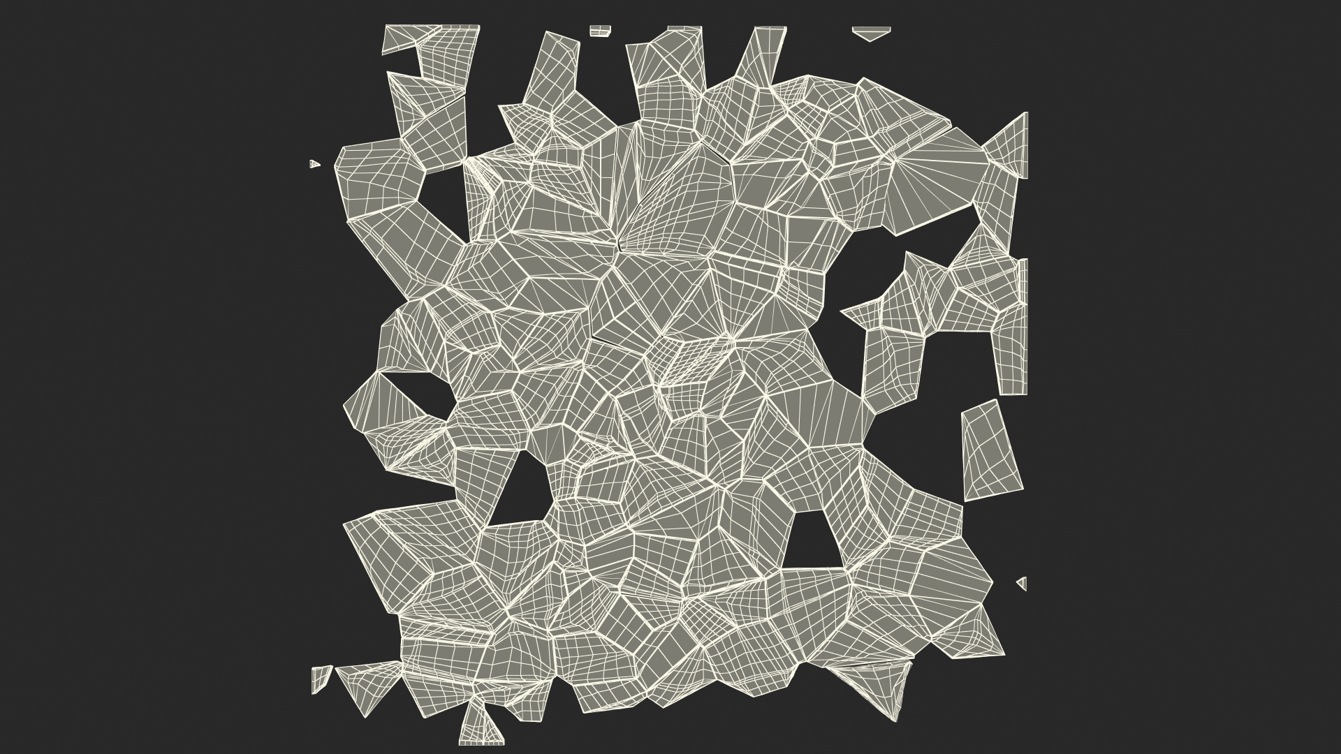 Splitted Shattered Glass 3D model