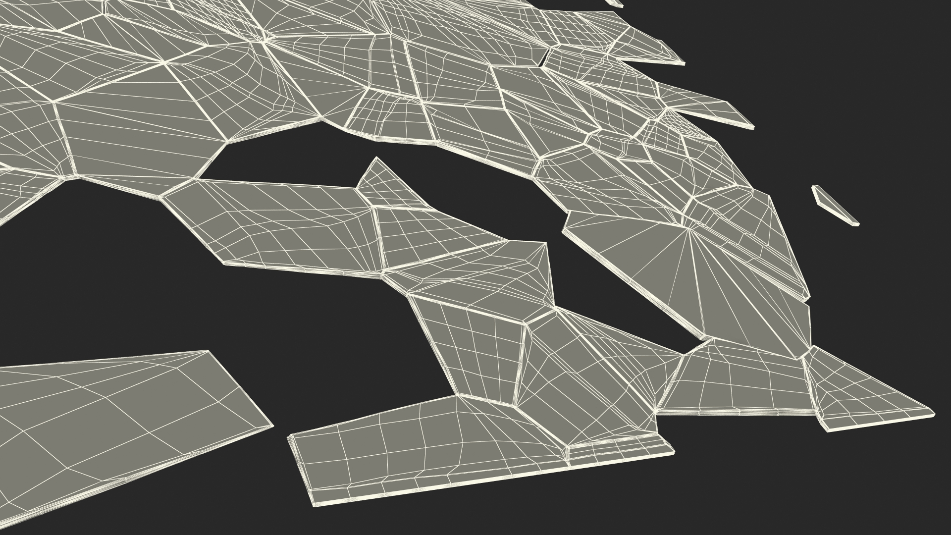 Splitted Shattered Glass 3D model