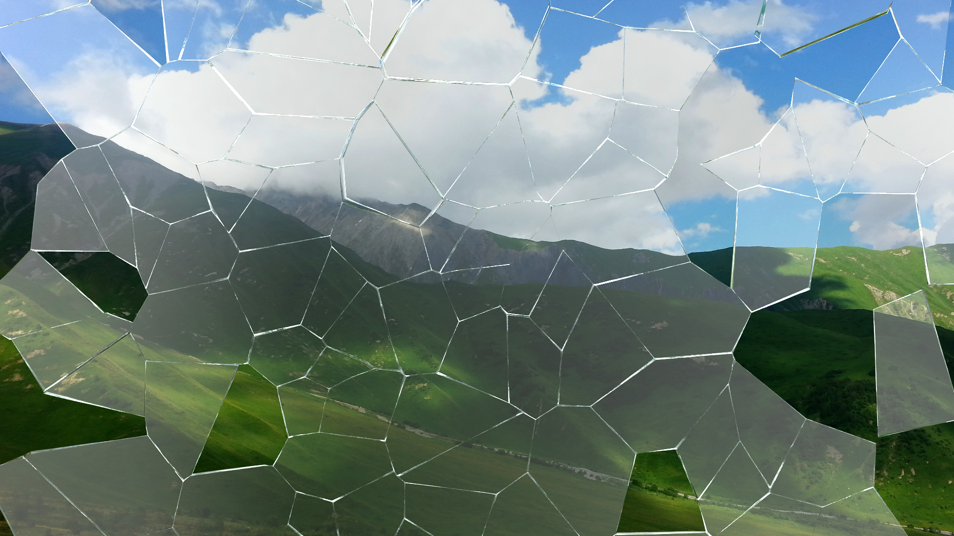 Splitted Shattered Glass 3D model