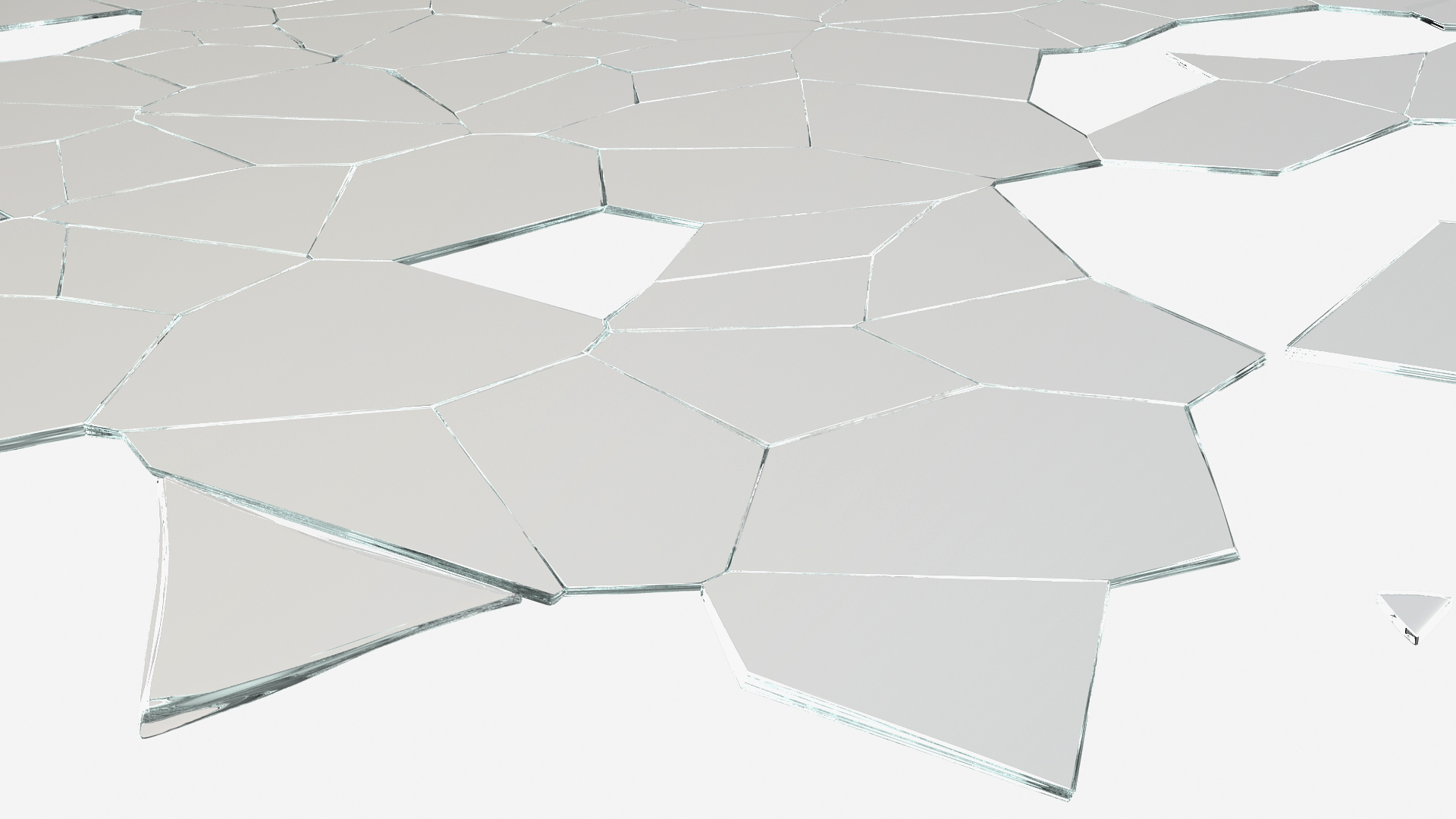 Splitted Shattered Glass 3D model