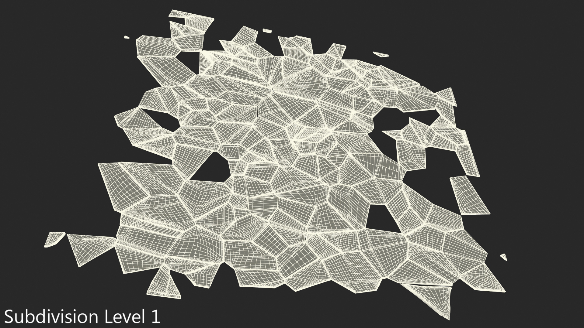 Splitted Shattered Glass 3D model