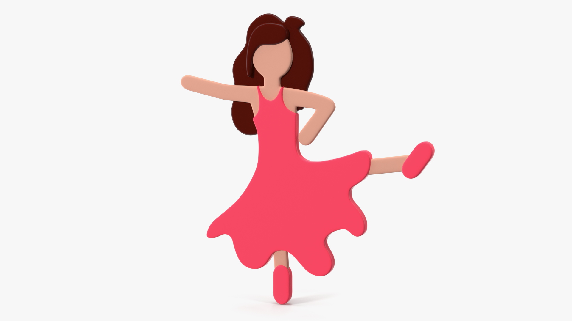 Woman Dancing Emoji 3D model