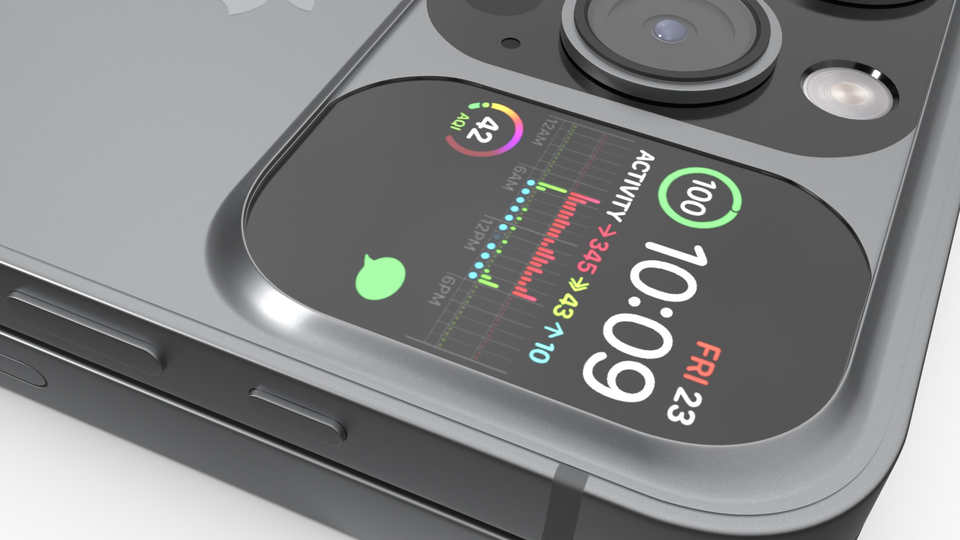 Apple iPhone Flip Closed Midnight Black 3D model