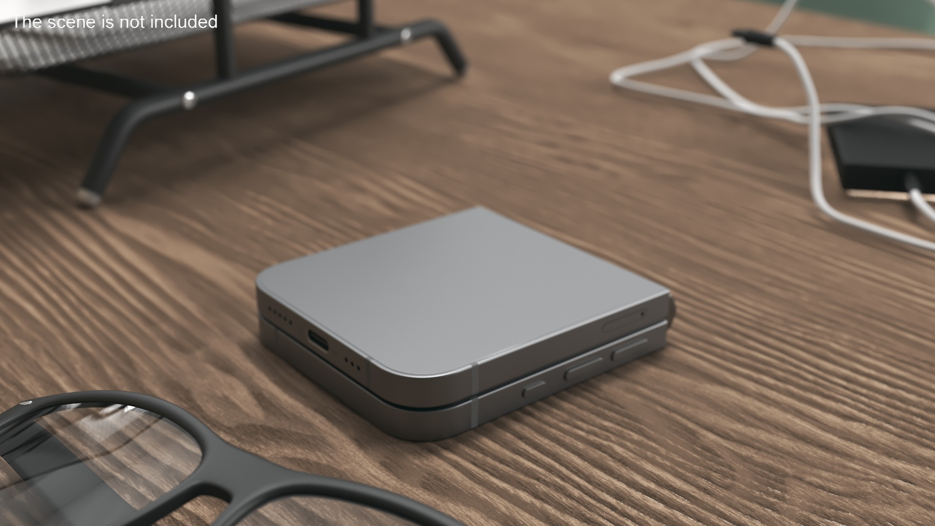 Apple iPhone Flip Closed Midnight Black 3D model