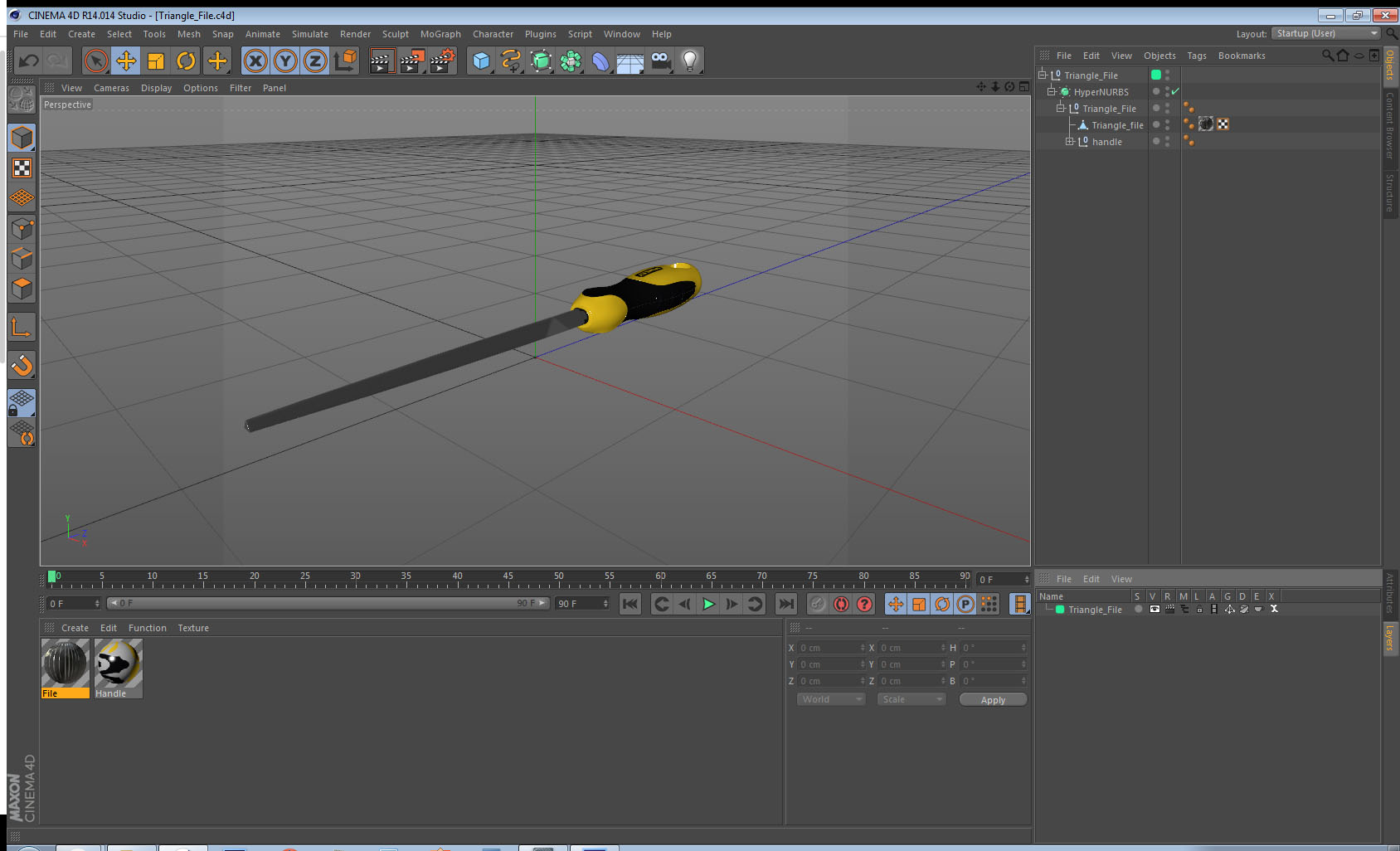 3D Triangle File model