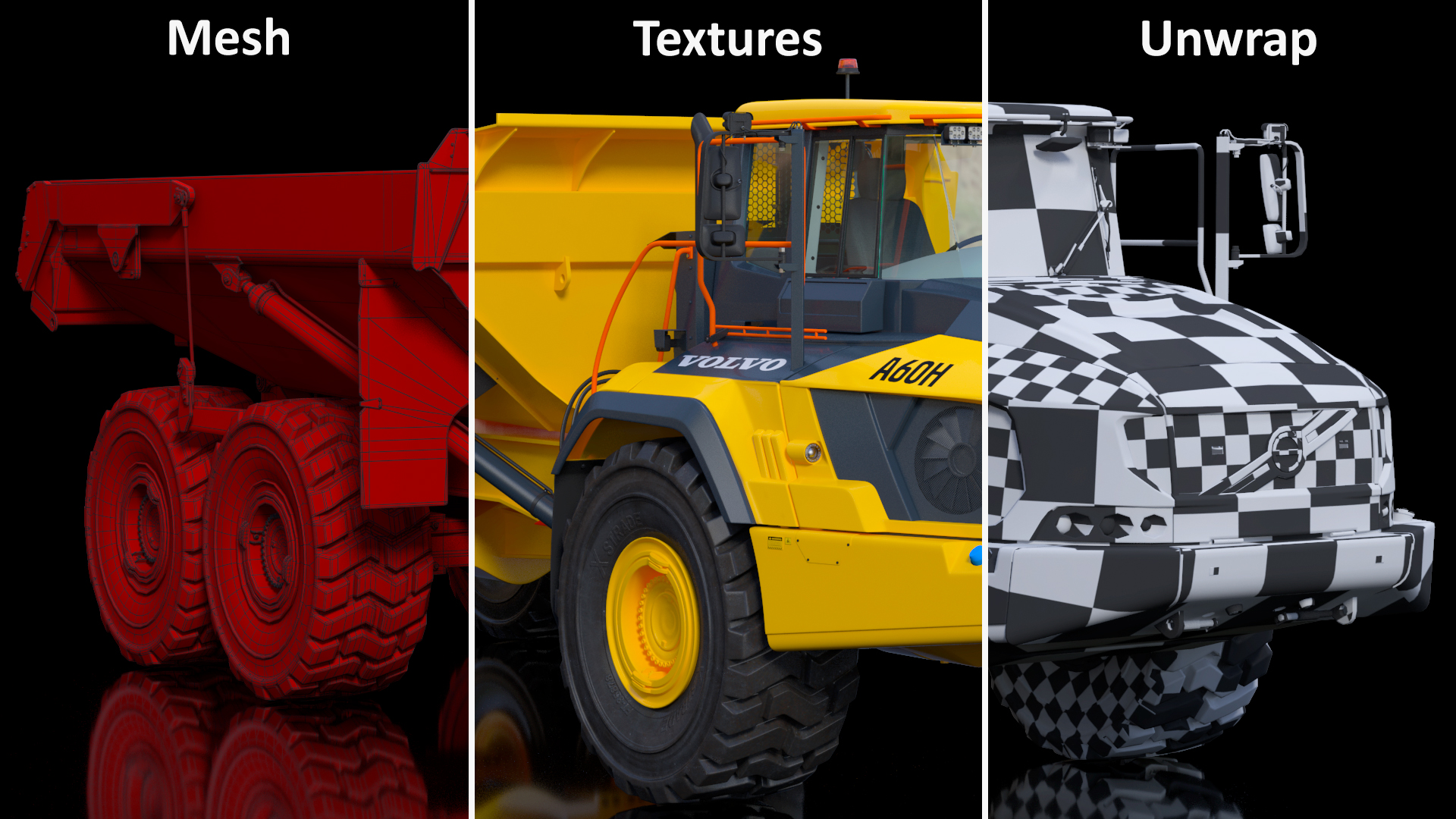3D Volvo A60H Truck