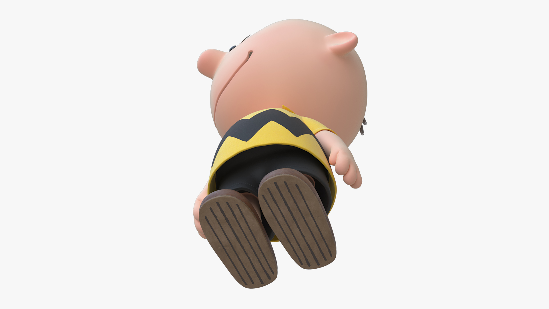 3D Charlie Brown Smiling Pose