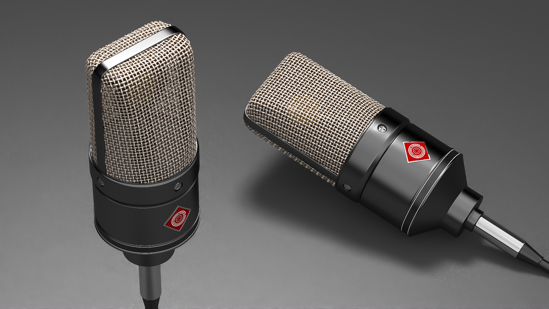 3D model Vintage Studio Microphone