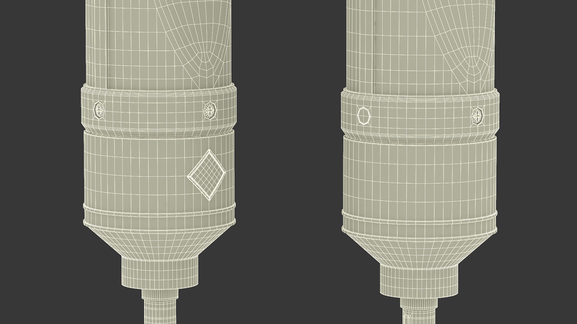 3D model Vintage Studio Microphone
