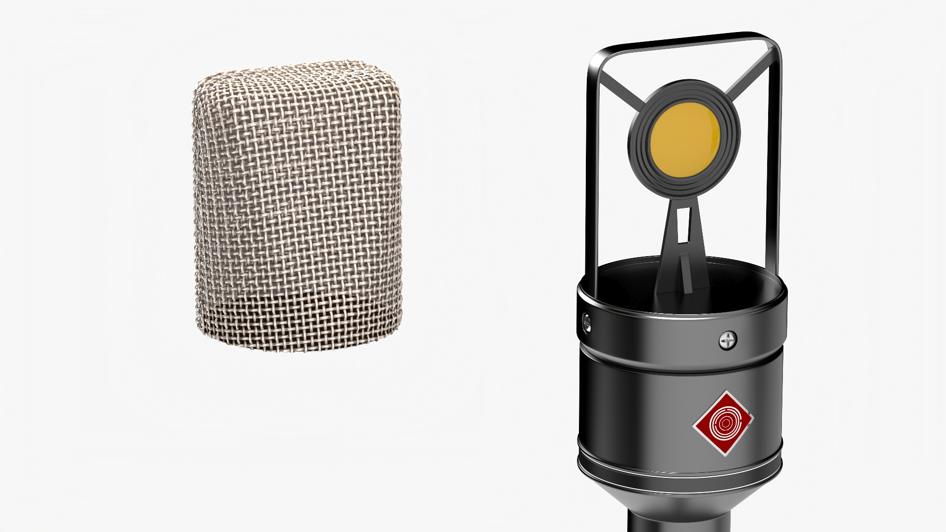 3D model Vintage Studio Microphone