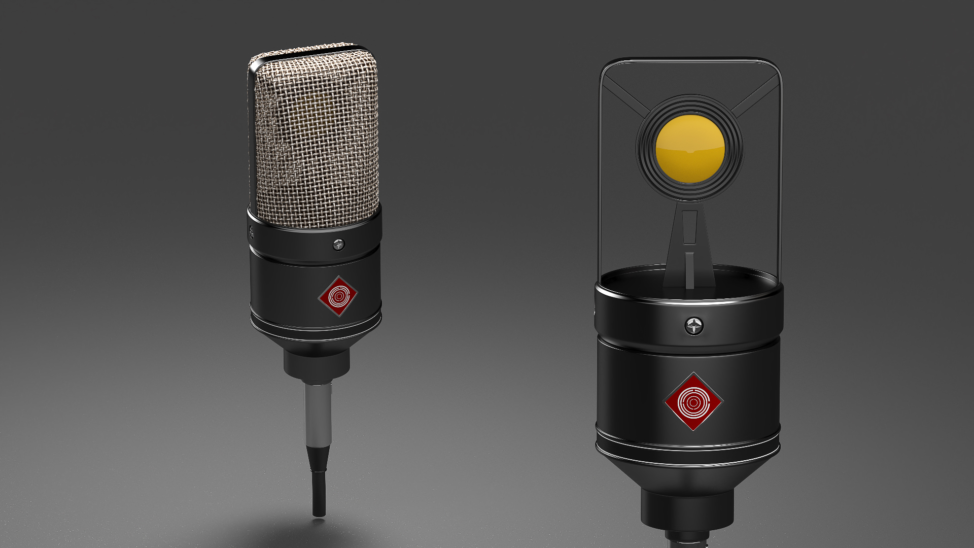 3D model Vintage Studio Microphone