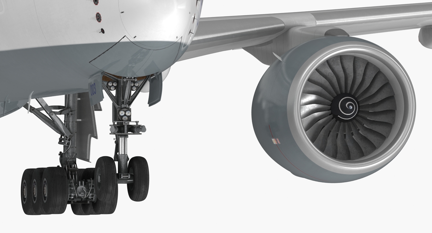 3D Airbus A350 1000 Lufthansa