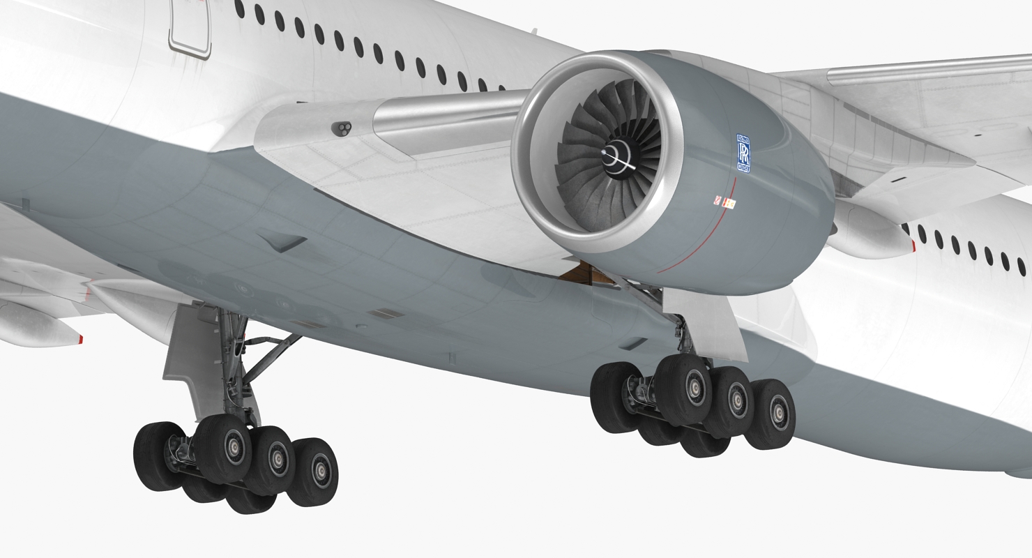 3D Airbus A350 1000 Lufthansa