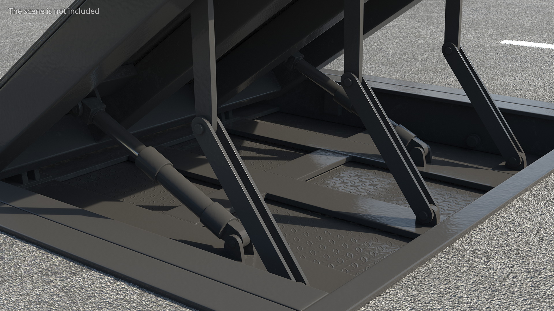 Hydraulic Retractable Bollard 3D model