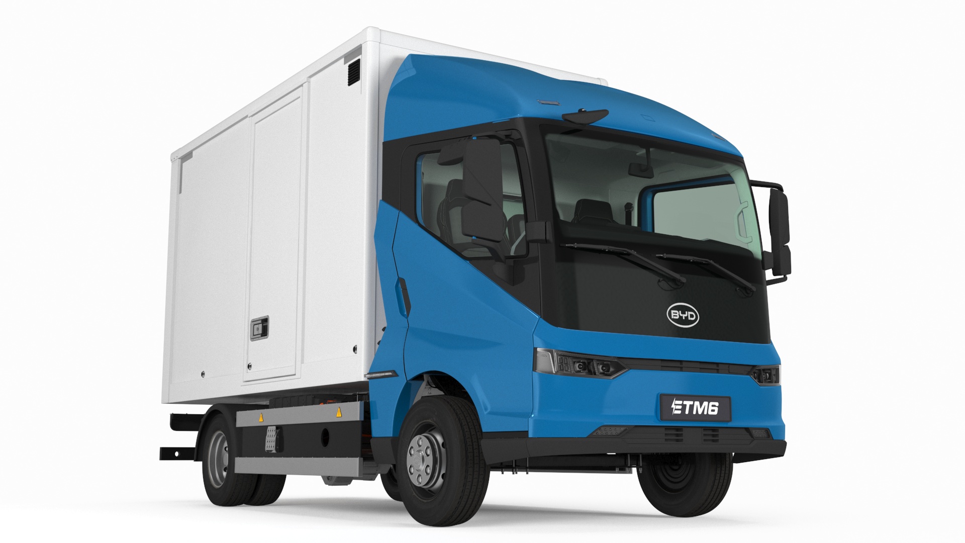 3D Electric Truck BYD ETM6 Blue model