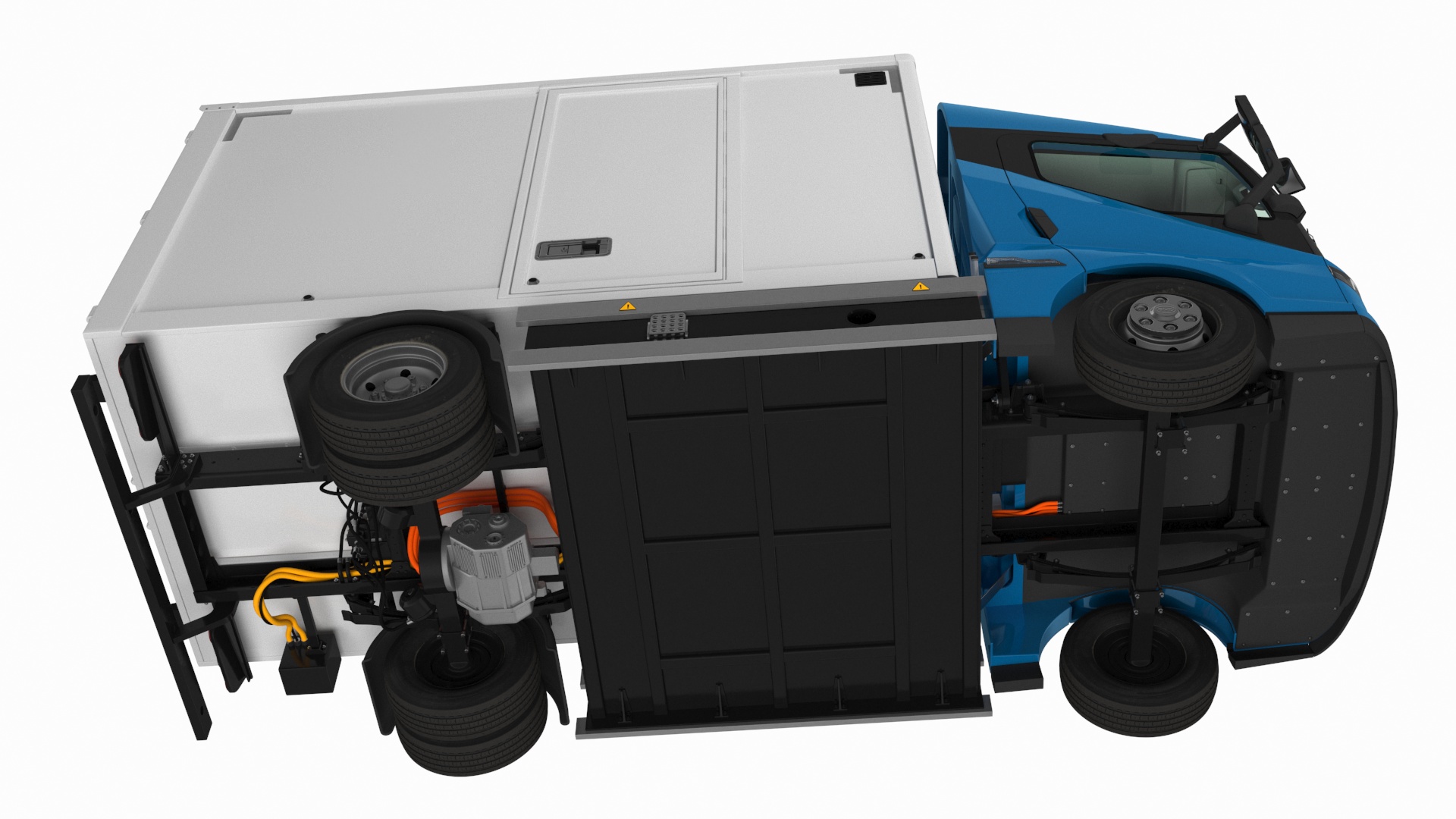 3D Electric Truck BYD ETM6 Blue model
