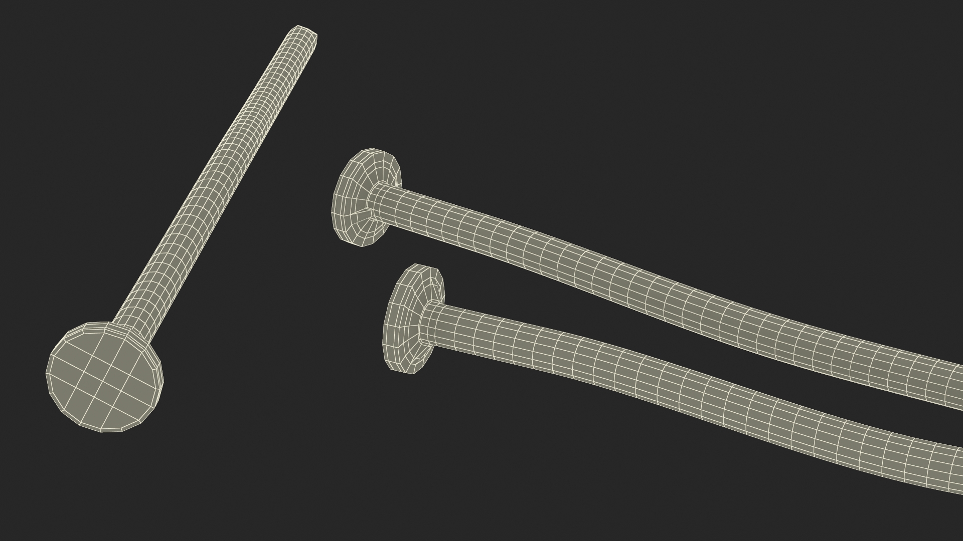 Pole Barn Nails Old 3D model