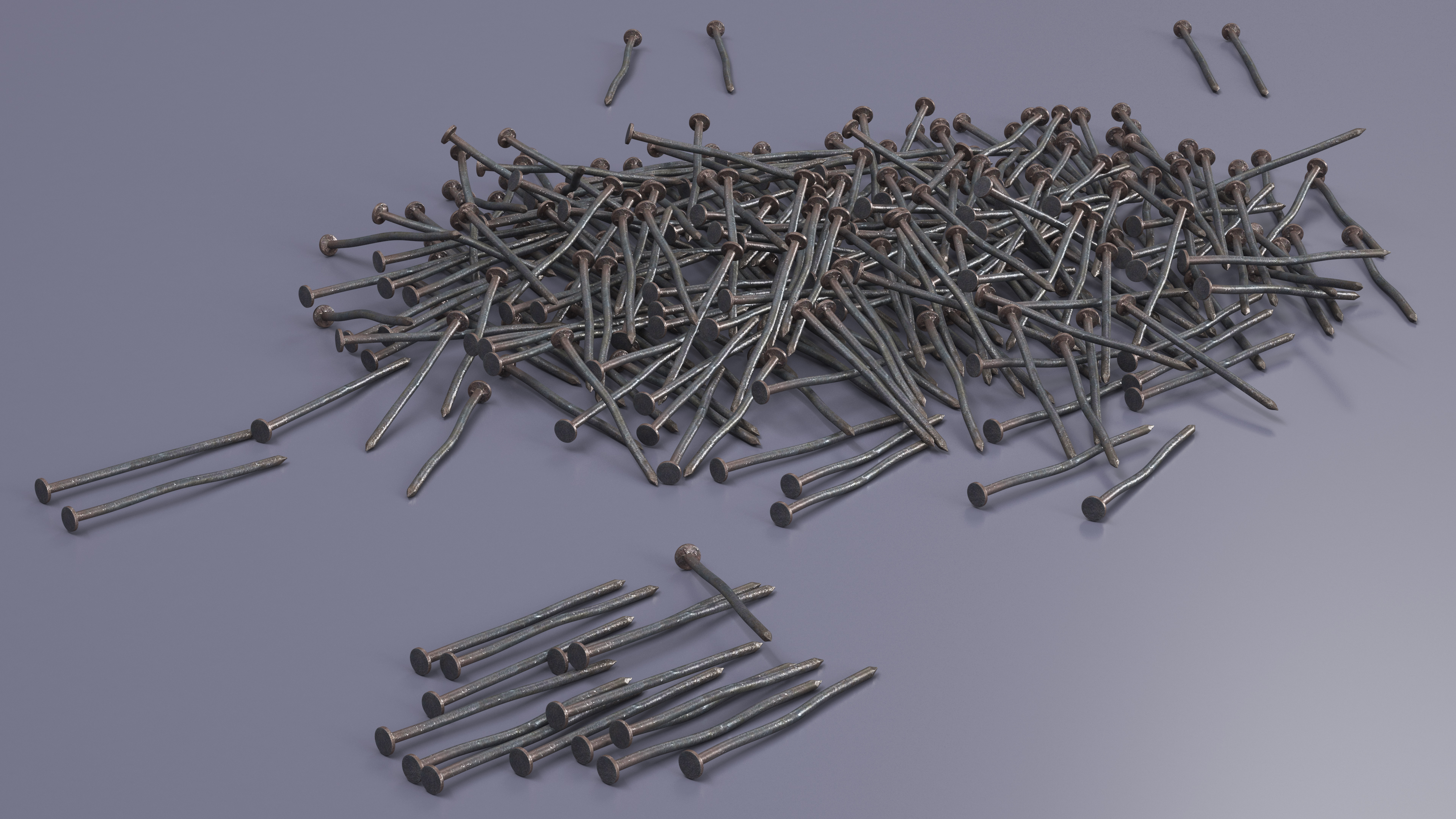 Pole Barn Nails Old 3D model