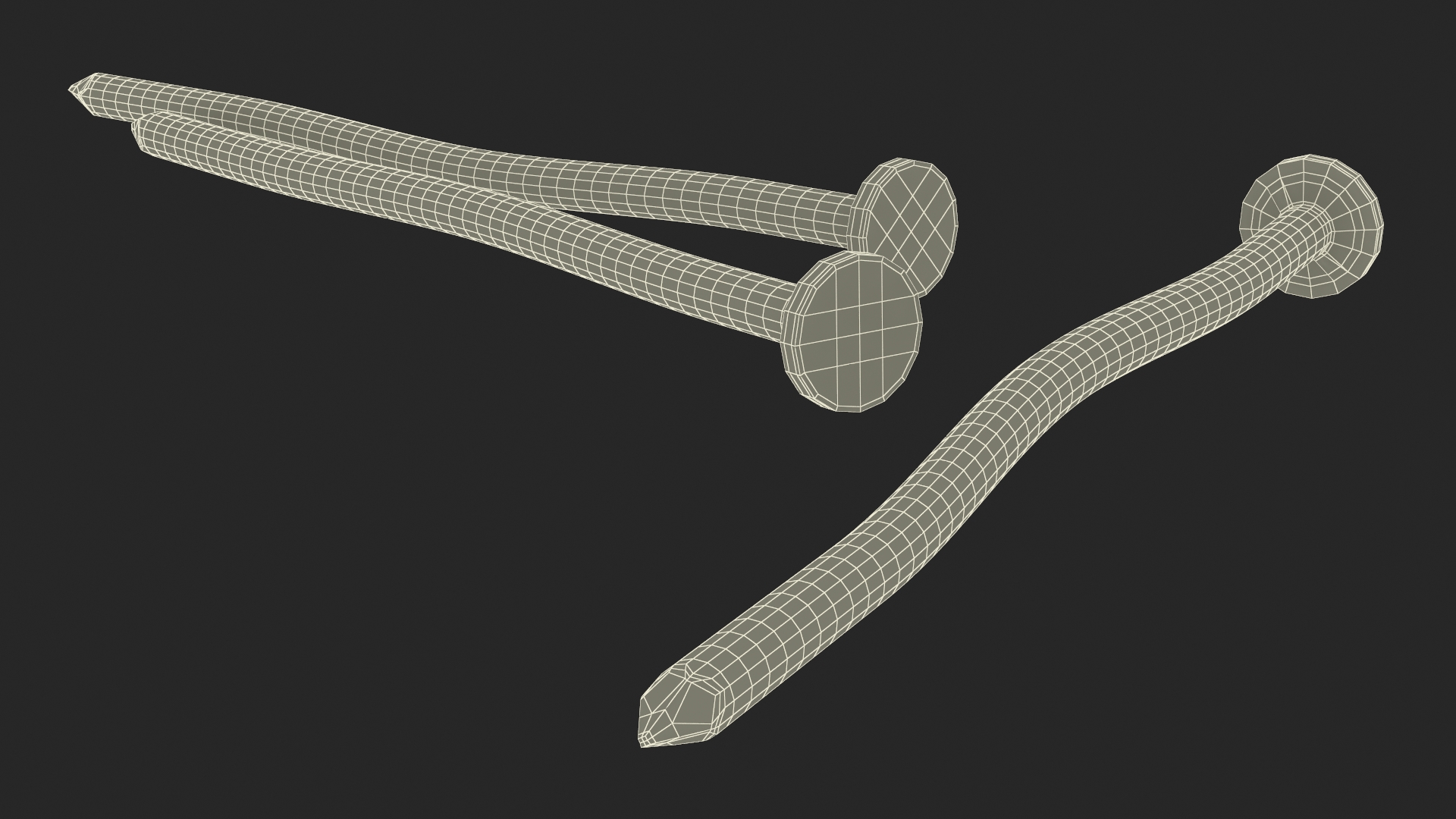 Pole Barn Nails Old 3D model
