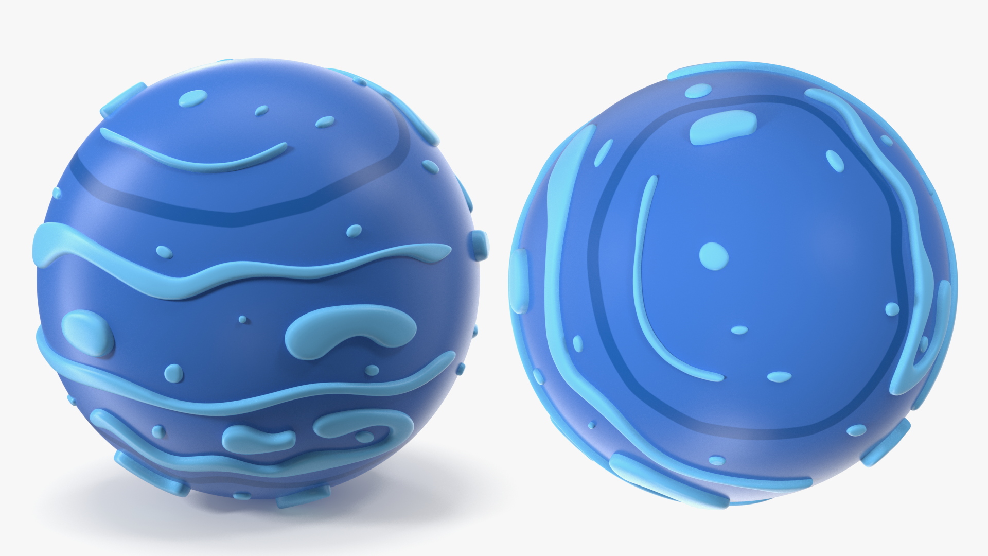 Cartoon Planet Neptune 3D