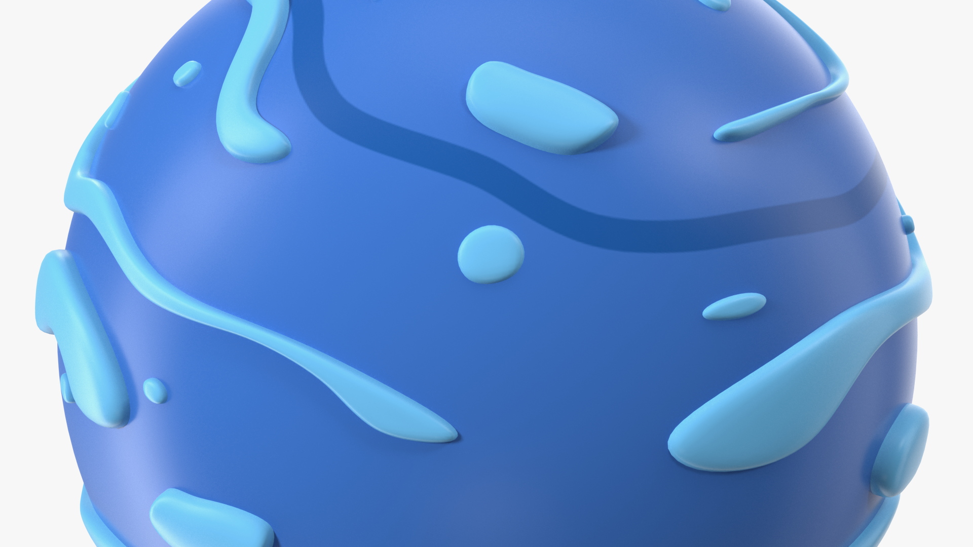 Cartoon Planet Neptune 3D