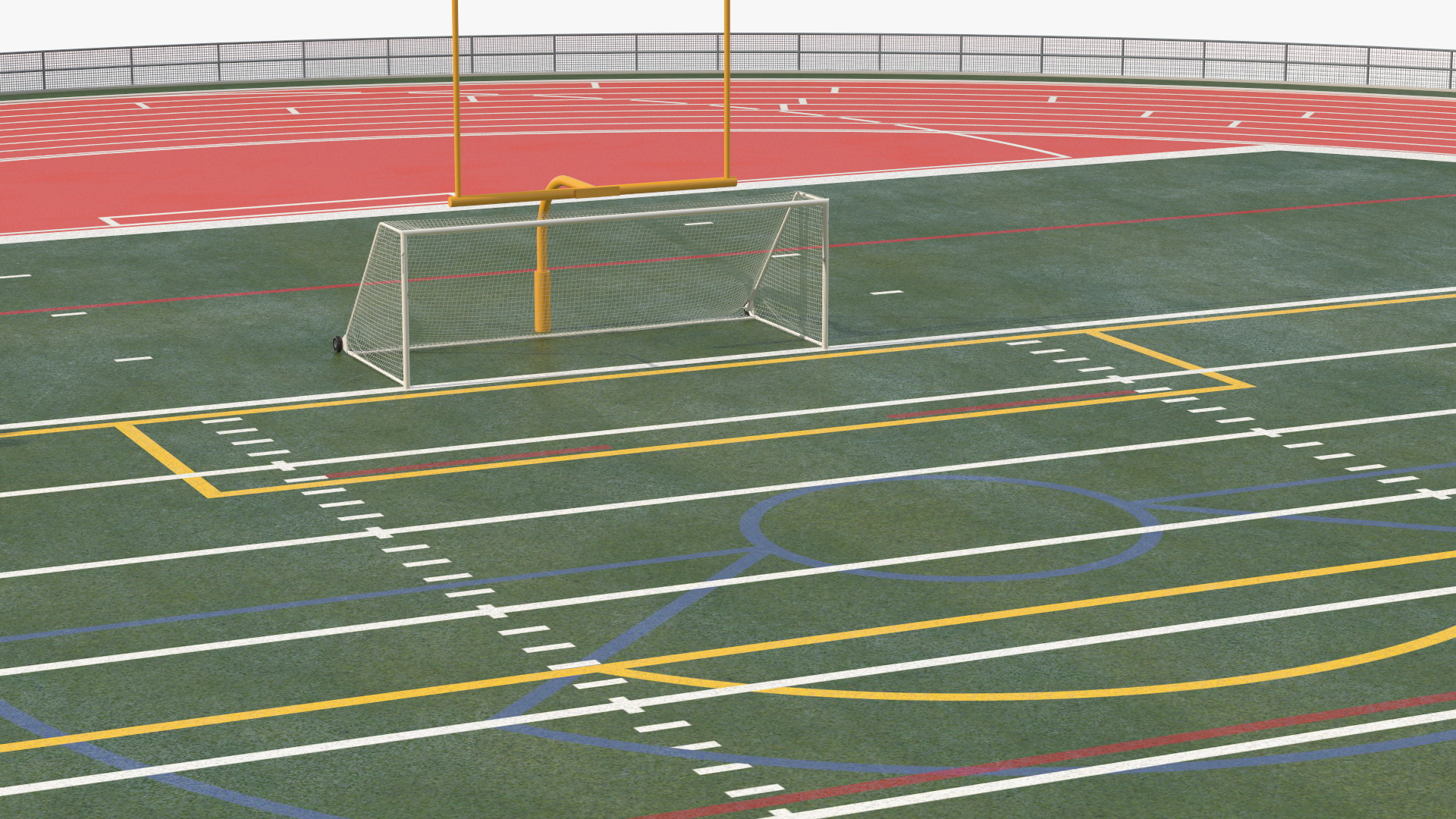 3D model Athletic Running Track Stadium