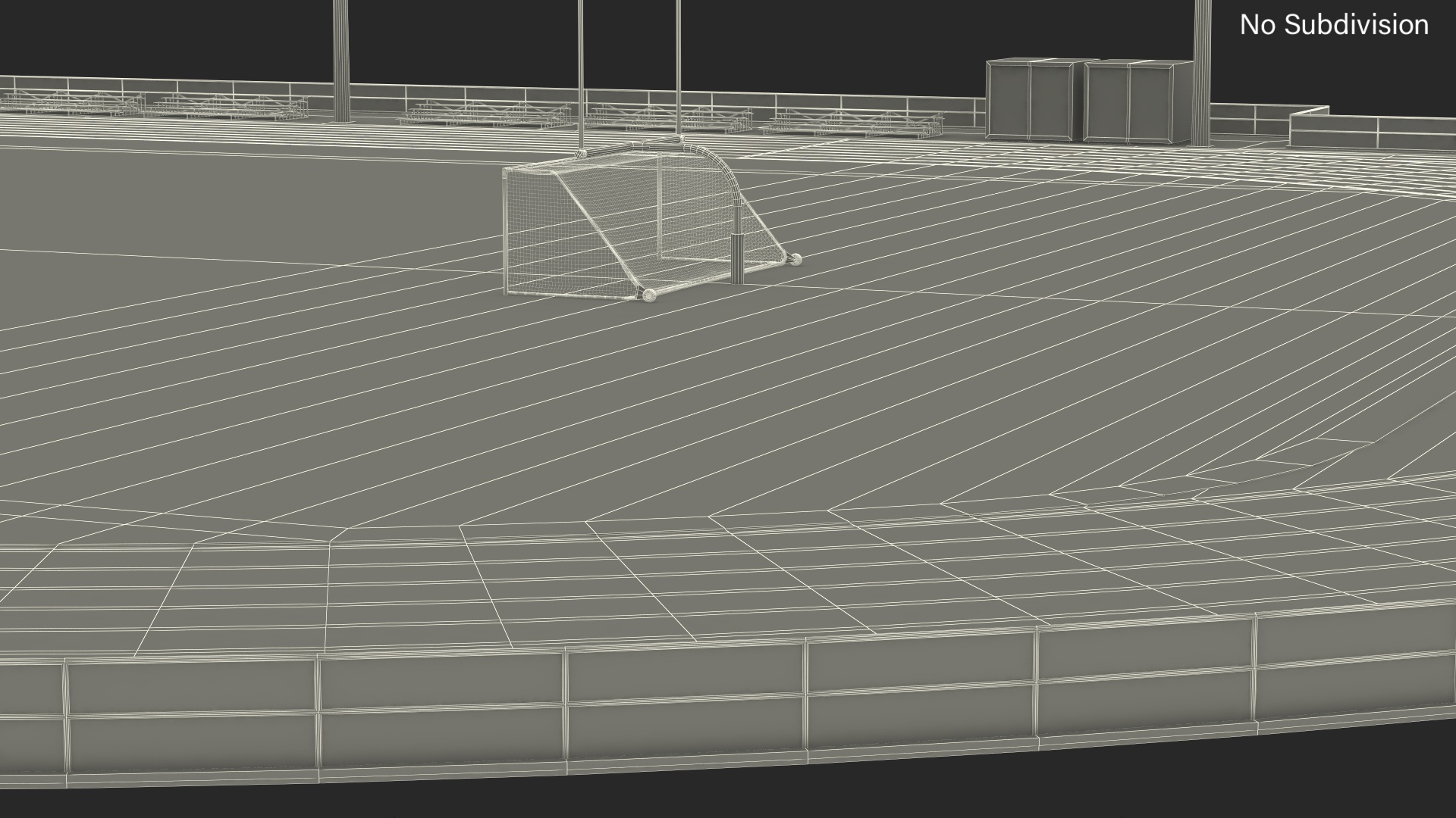 3D model Athletic Running Track Stadium