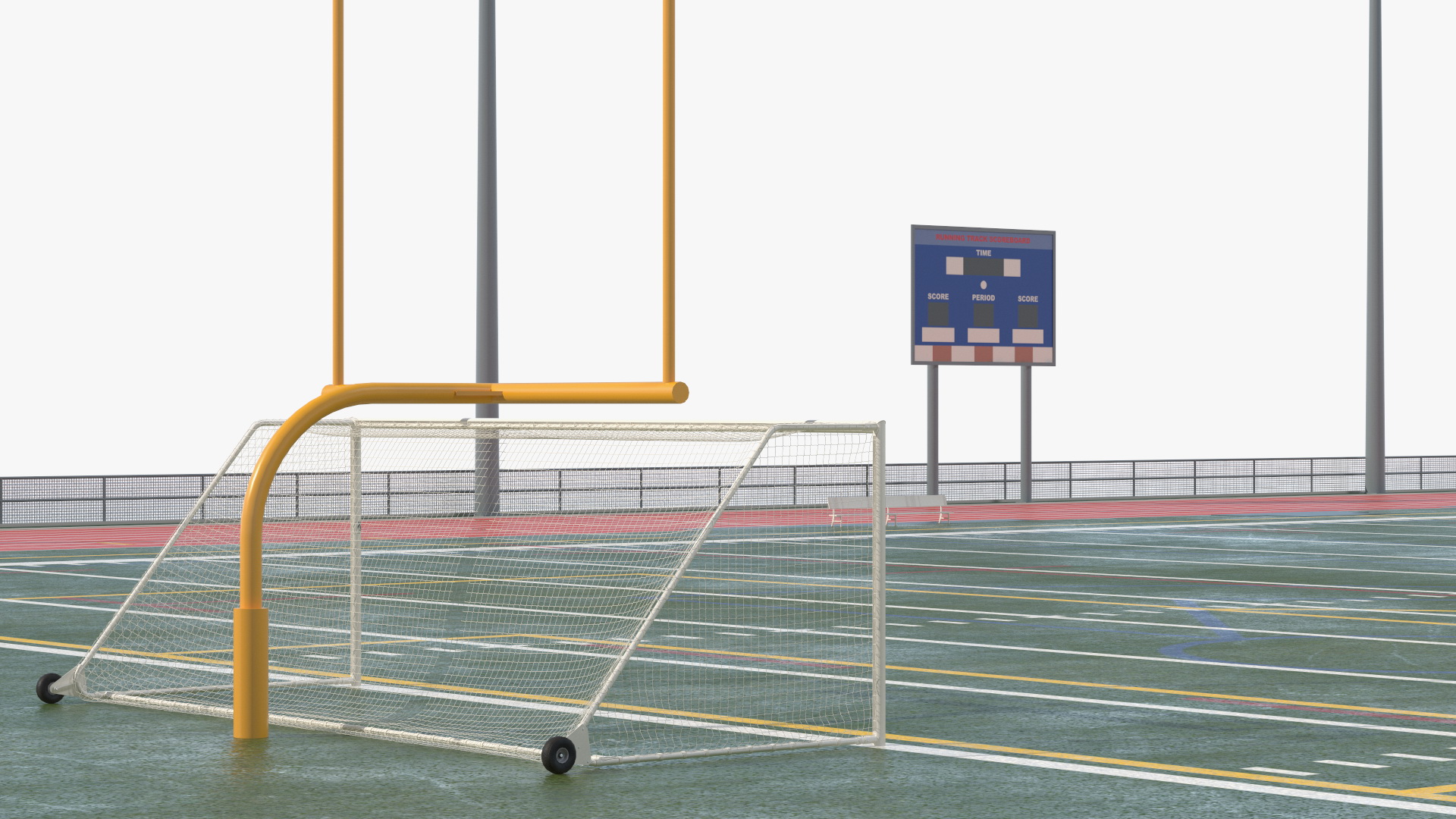 3D model Athletic Running Track Stadium