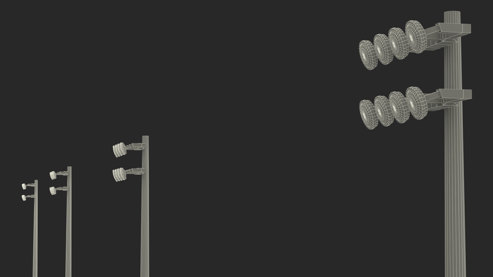 3D model Athletic Running Track Stadium
