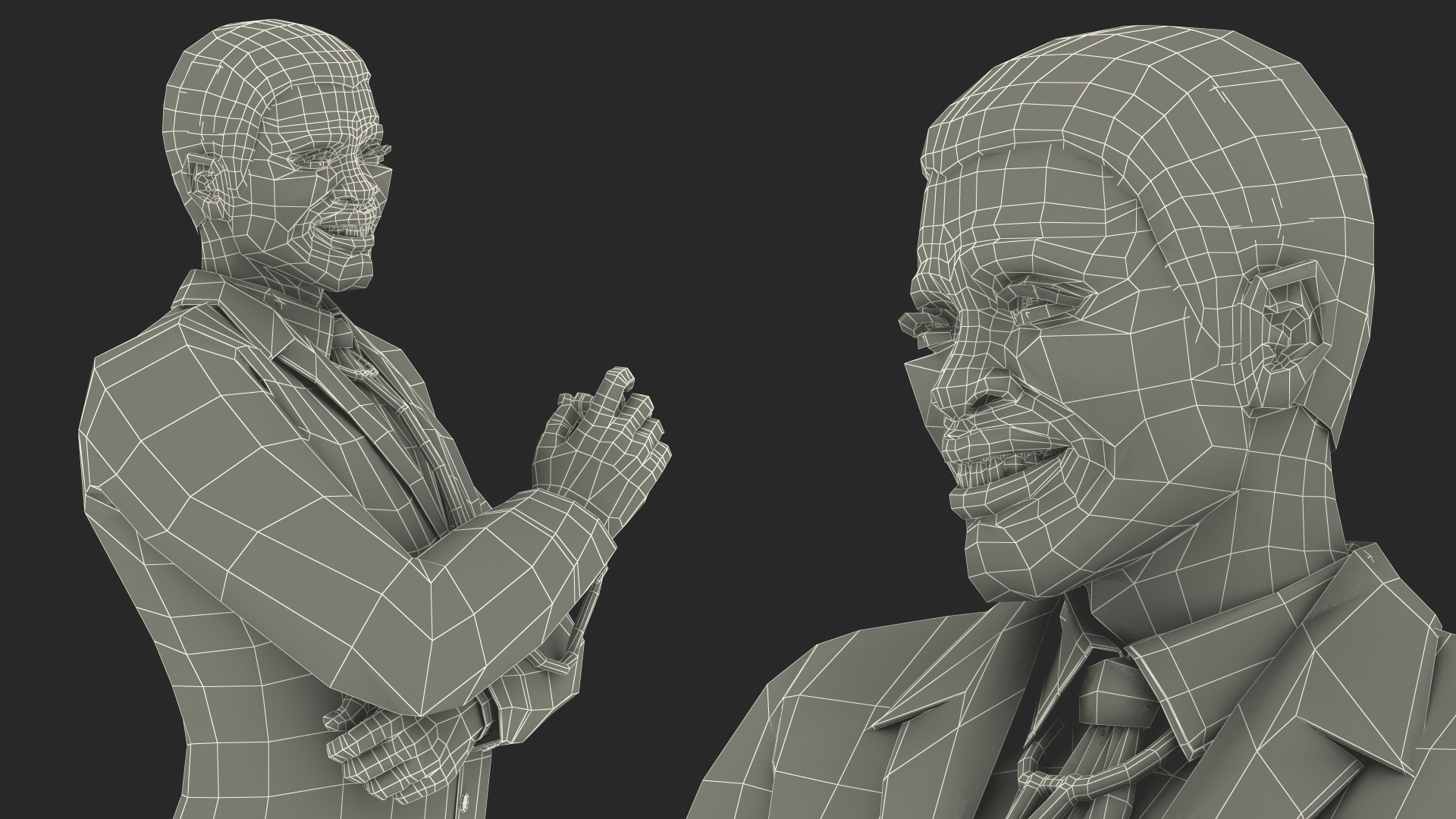 African American Man wearing Lab Coat 3D
