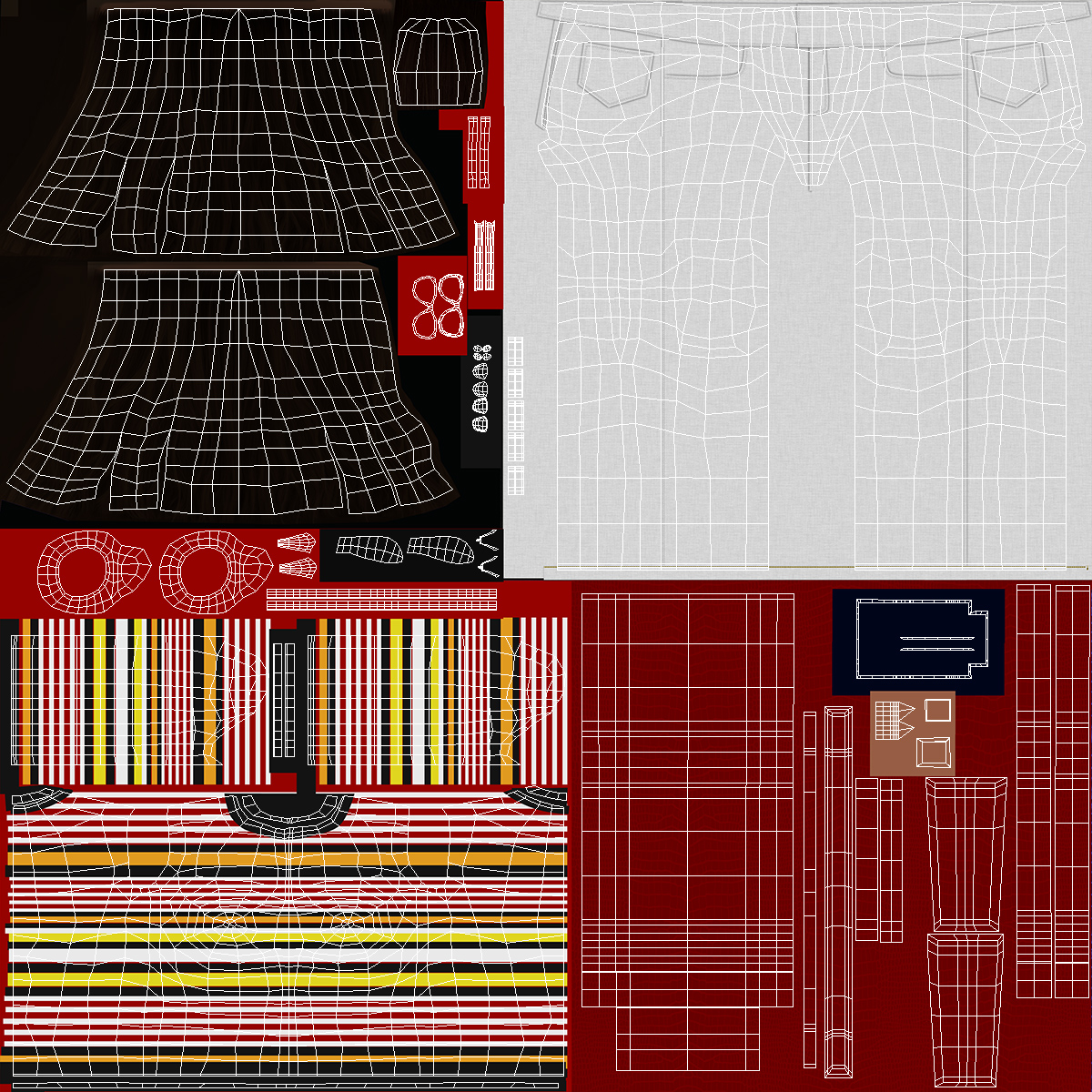 3D Fashionable Style Teenage Black Girl