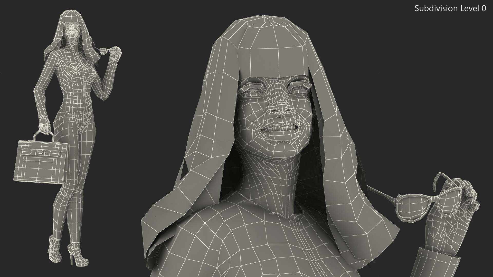 3D Fashionable Style Teenage Black Girl