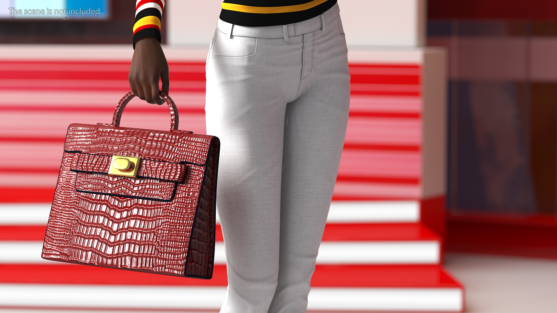 3D Fashionable Style Teenage Black Girl