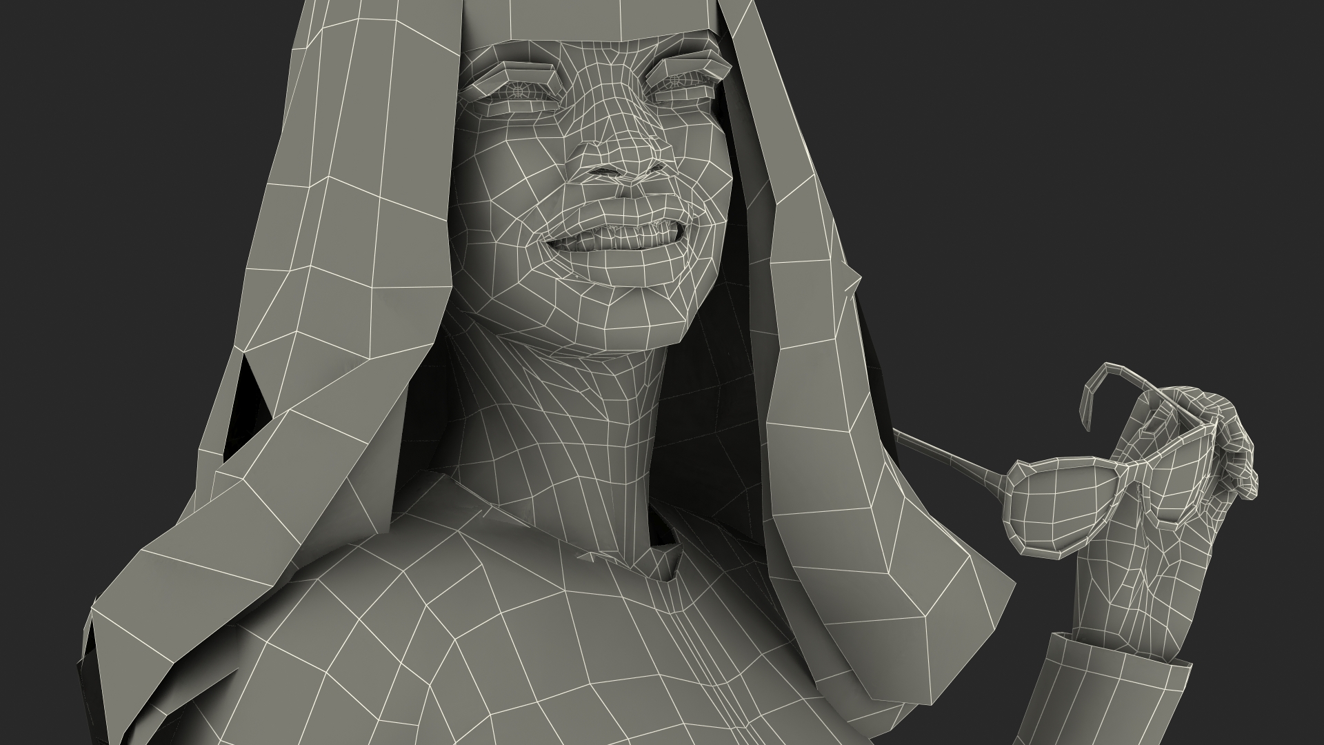 3D Fashionable Style Teenage Black Girl