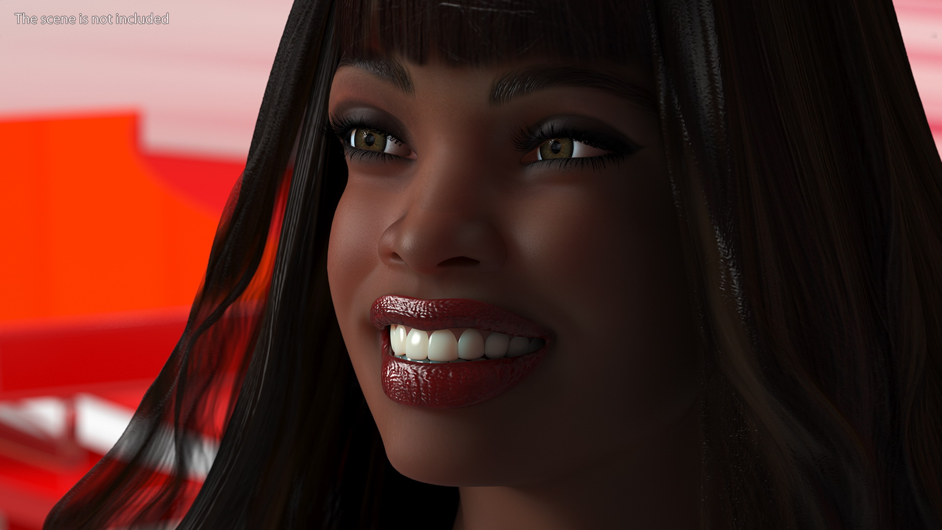 3D Fashionable Style Teenage Black Girl