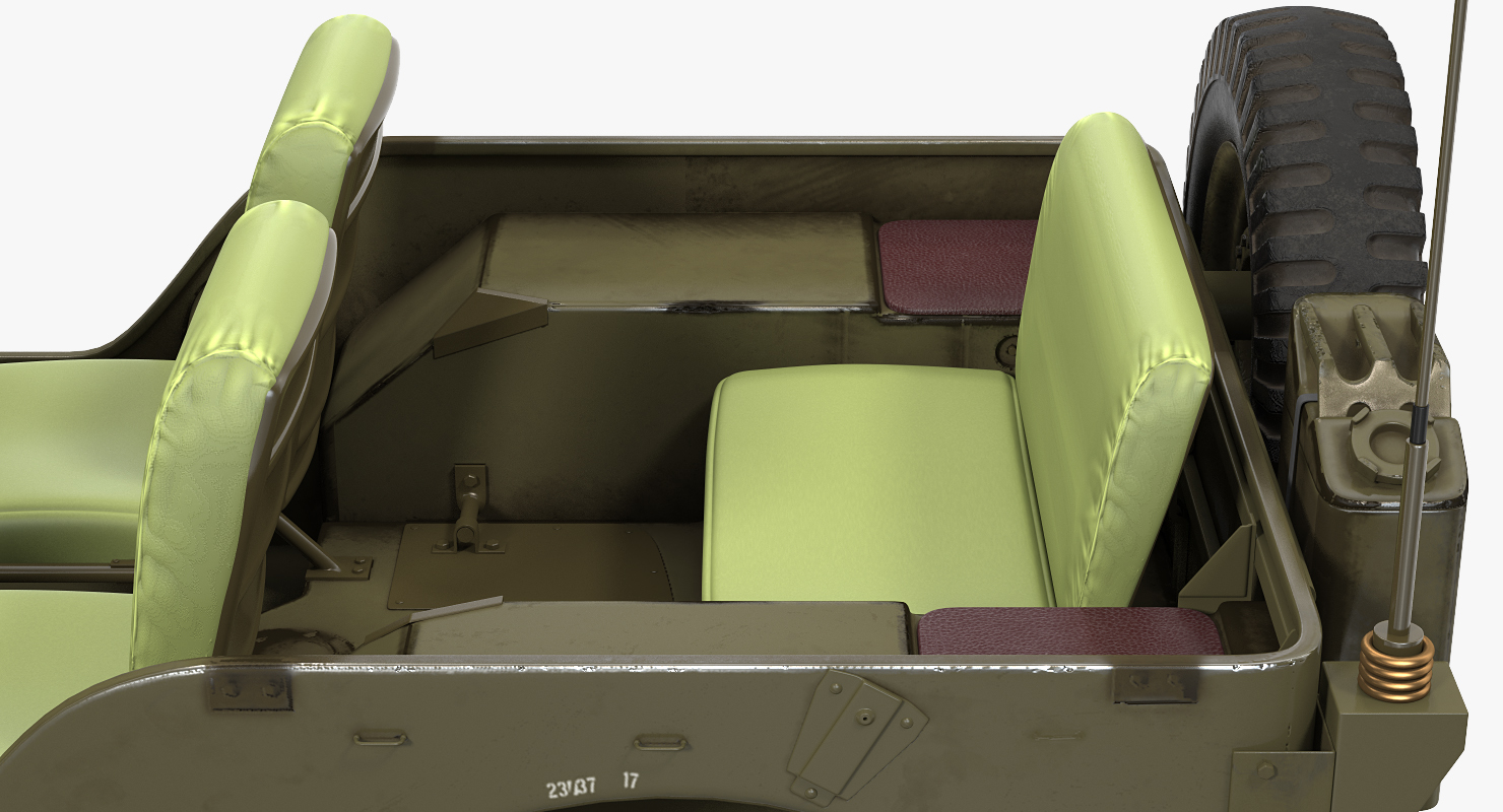 3D Jeep Willys 1944 Ambulance