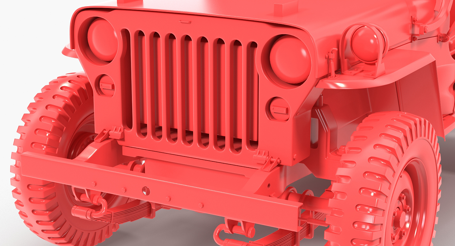 3D Jeep Willys 1944 Ambulance
