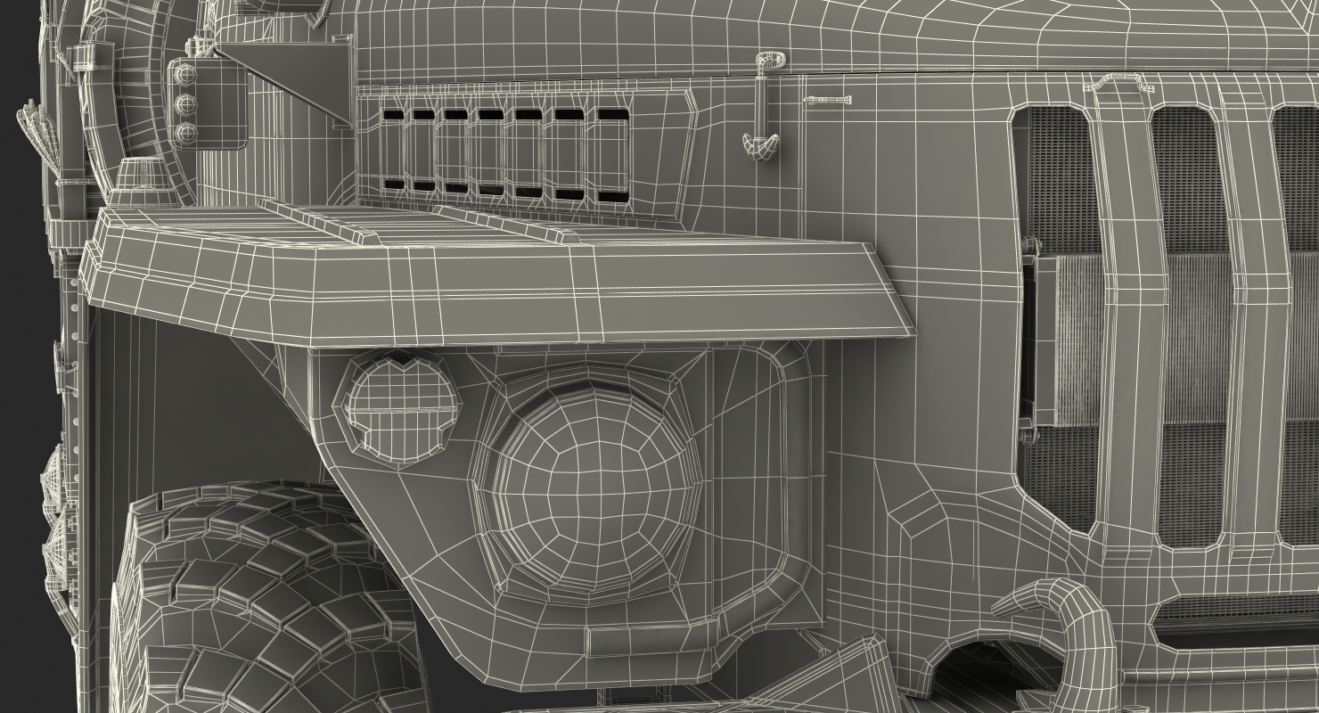 URAL 4320 Truck 6x6 Vehicle Rigged 3D model