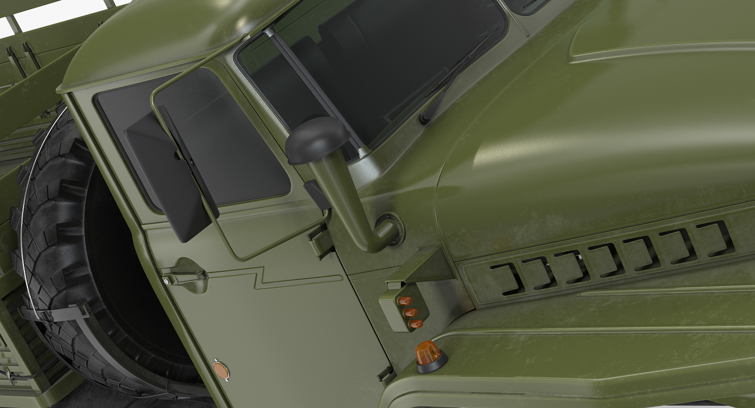URAL 4320 Truck 6x6 Vehicle Rigged 3D model