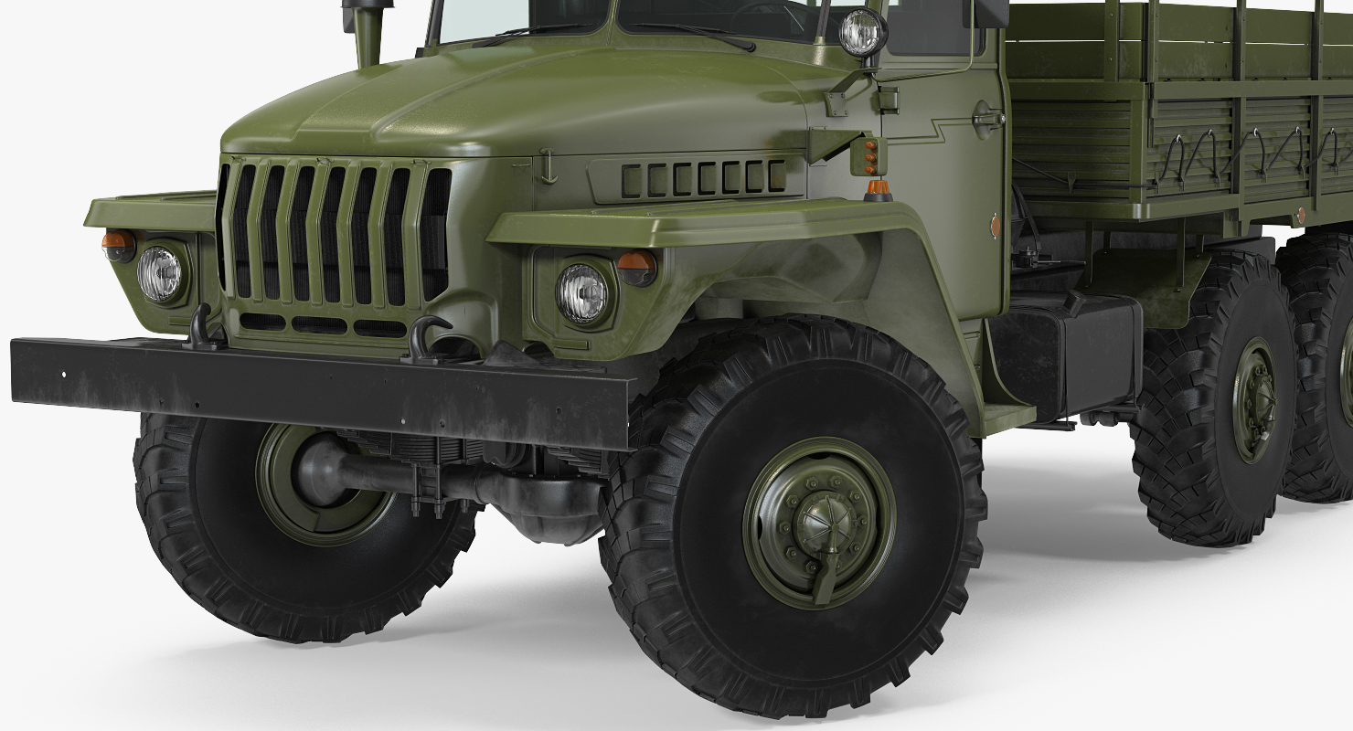 URAL 4320 Truck 6x6 Vehicle Rigged 3D model